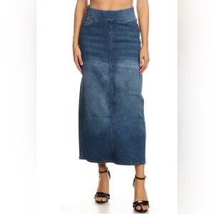 Denim A-Line Skirt. Size 1XL